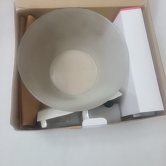 COOKINEX 7 Piece Frosted Glass Salad Set Bowl Oil Vinegar Cruet 2 Spice Bottle - Picture 3 of 4